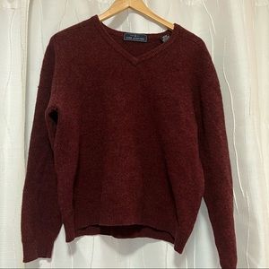 John Ashford Wool Maroon Sweater. Size L (Mens).
